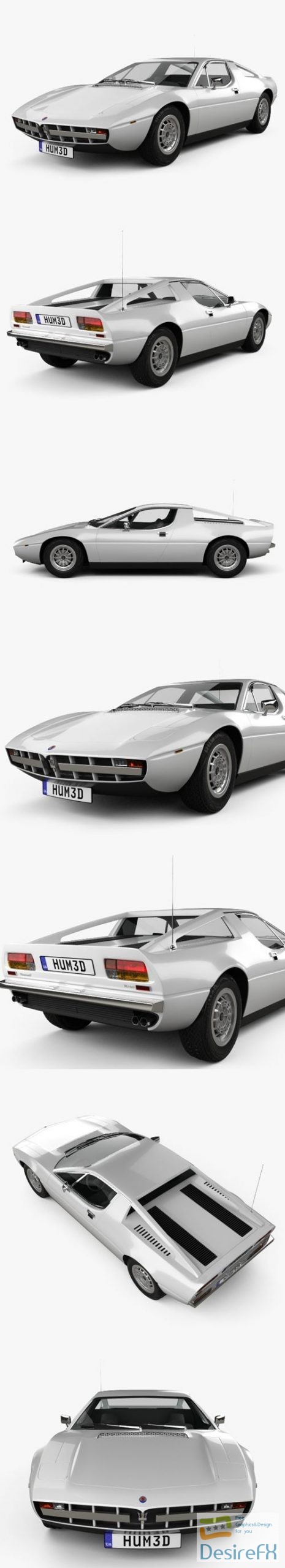 Maserati Merak 1972 3D Model