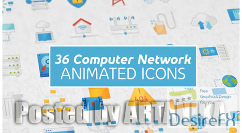 Computer Network Modern Flat Animated Icons 25337148