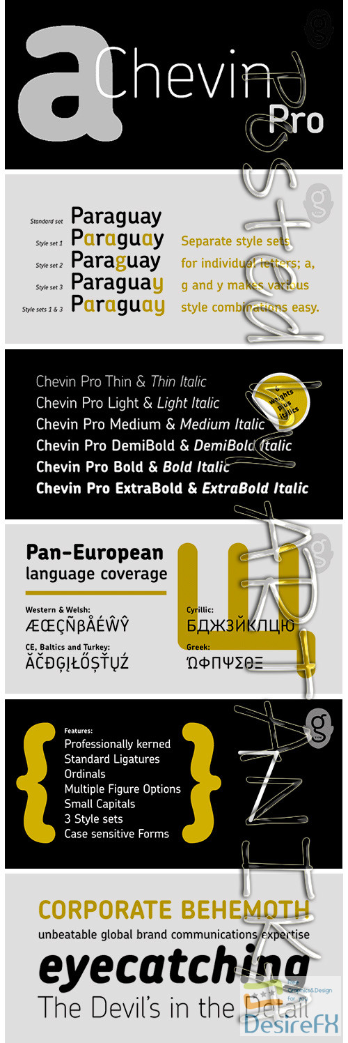 Chevin Pro Font Family