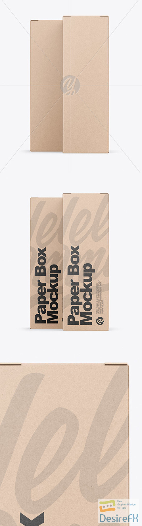 Download Desirefx.com | Download Two Kraft Boxes Mockup 51098 TIF
