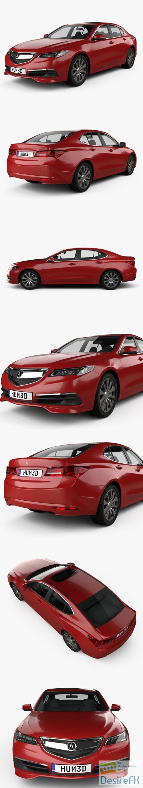 Acura TLX 2014 3D Model