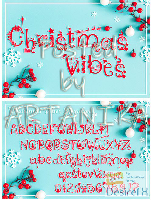 Christmas Vibes Typeface Font