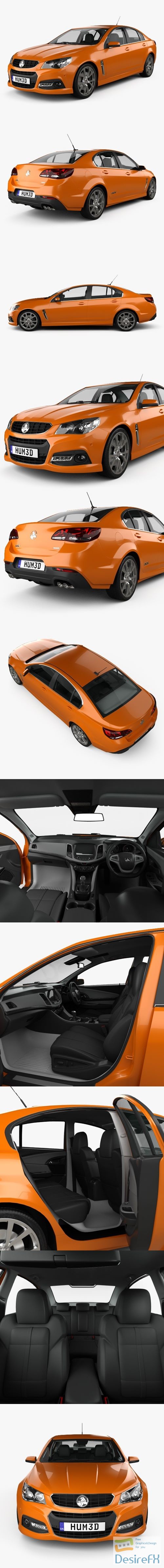 Holden Commodore VF Calais V SSV with HQ interior 2013 3D Model