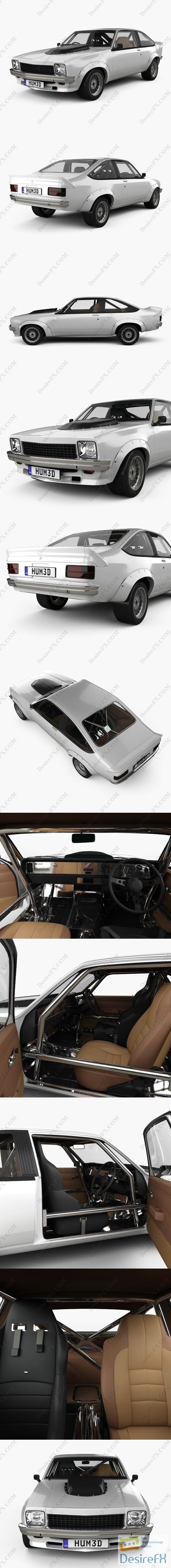Holden Torana A9X Race with HQ interior 1979 3D Model