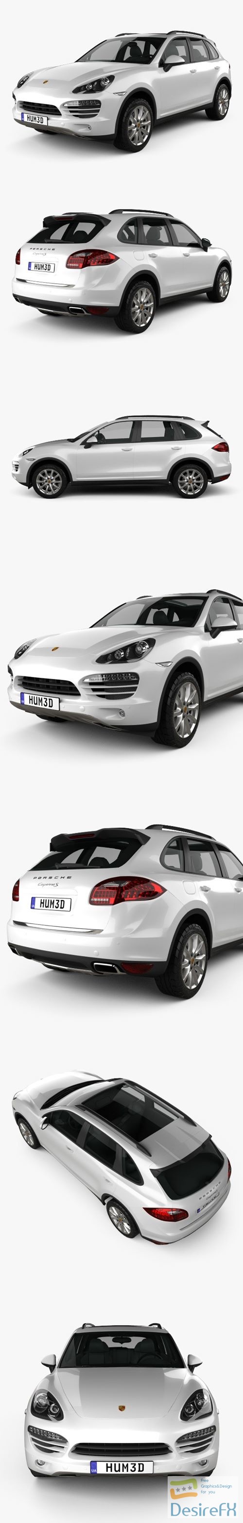 Porsche Cayenne Hybrid 2011 3D Model