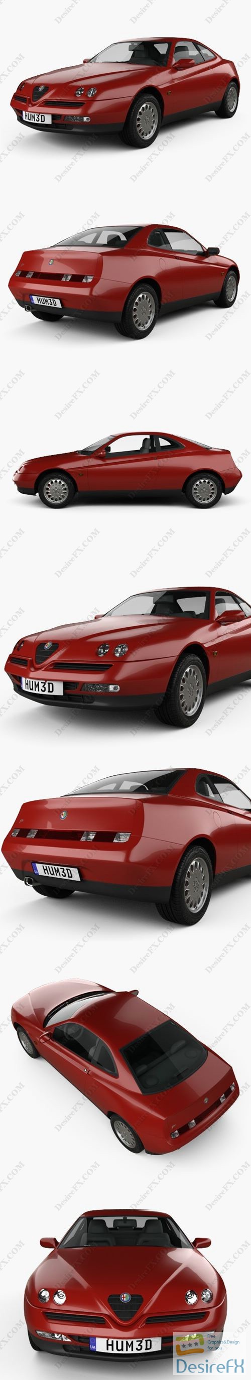 Alfa-Romeo GTV 1995 3D Model