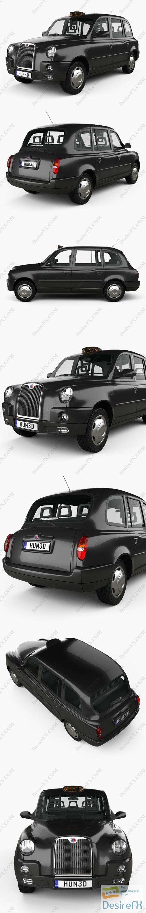 LTI TX4 London Taxi 2006 3D Model