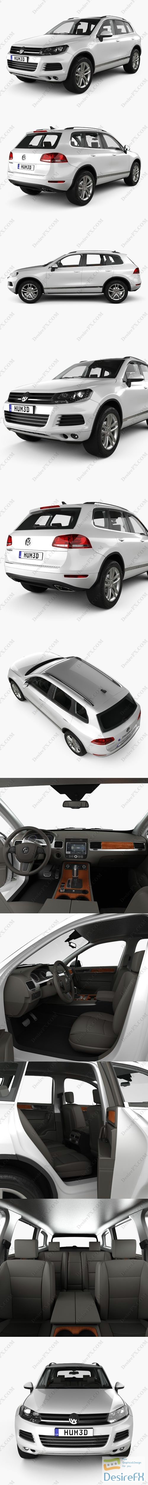 Volkswagen Touareg with HQ interior 2010 3D Model