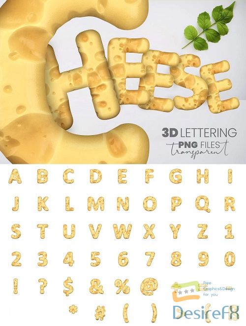 Swiss Cheese 3D Lettering - 4614711