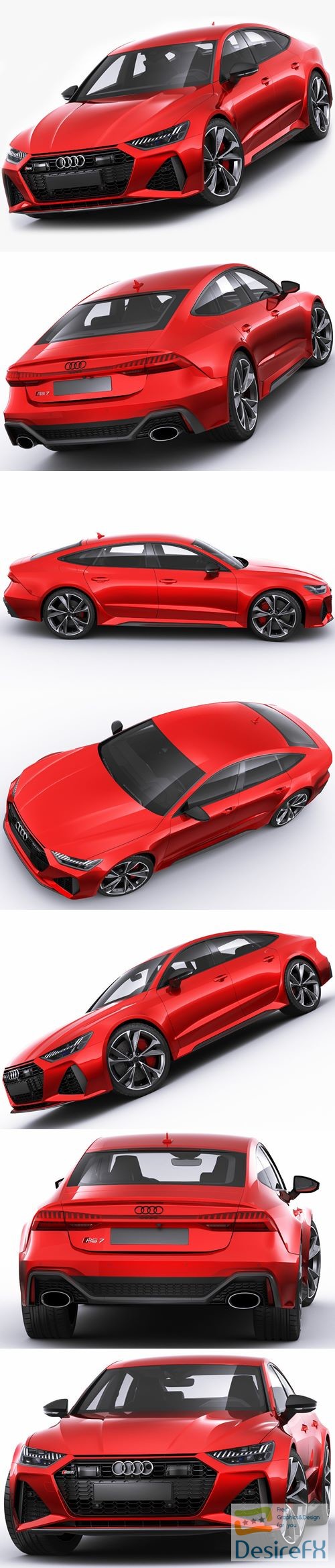 Audi RS7 Sportback 2020 3D Model