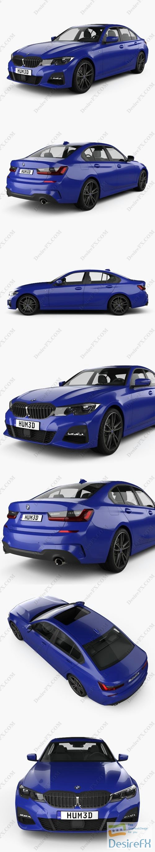 BMW 3 Series (G20) M Sport sedan 2019 3D Model