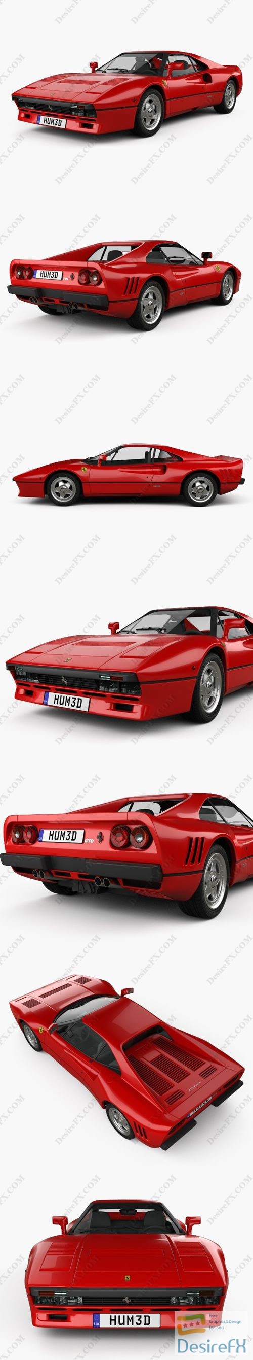 Ferrari 288 GTO 1984 3D Model