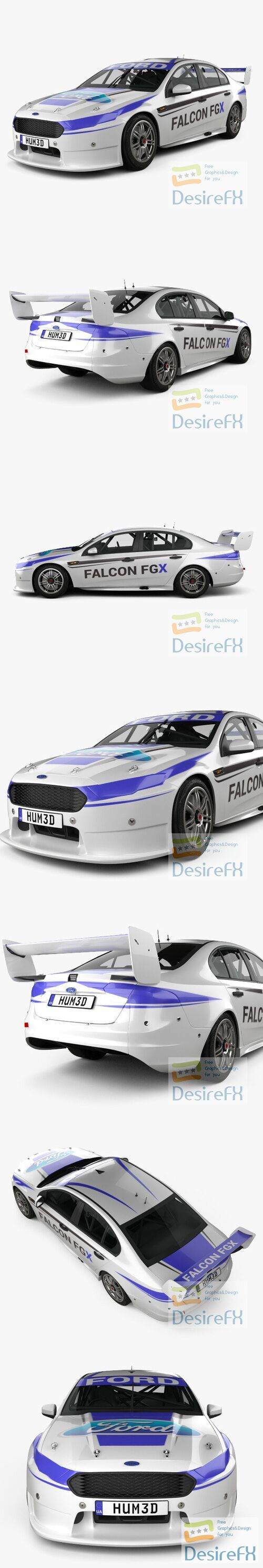 Ford Falcon (FG) V8 Supercars 2015 3D Model