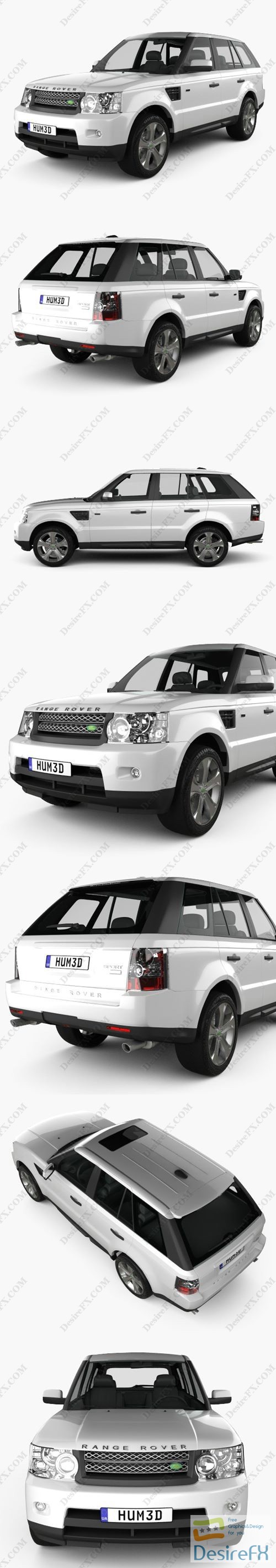 Land Rover Range Rover Sport 2011 3D Model
