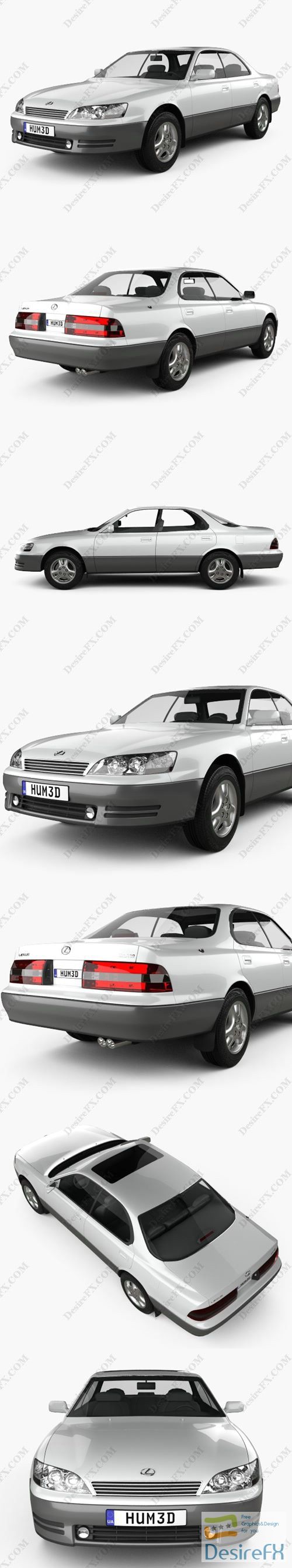 Lexus ES 1992 3D Model