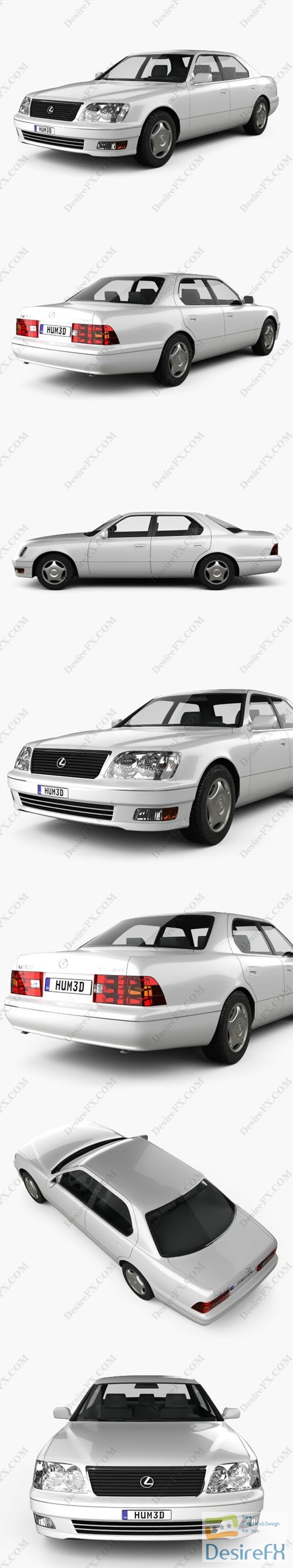 Lexus LS (XF20) 1997 3D Model