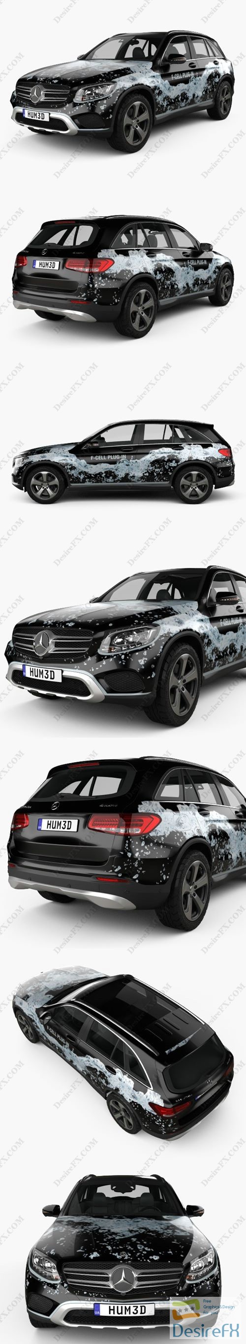 Mercedes-Benz GLC-Class (X205) F-Cell 2016 3D Model