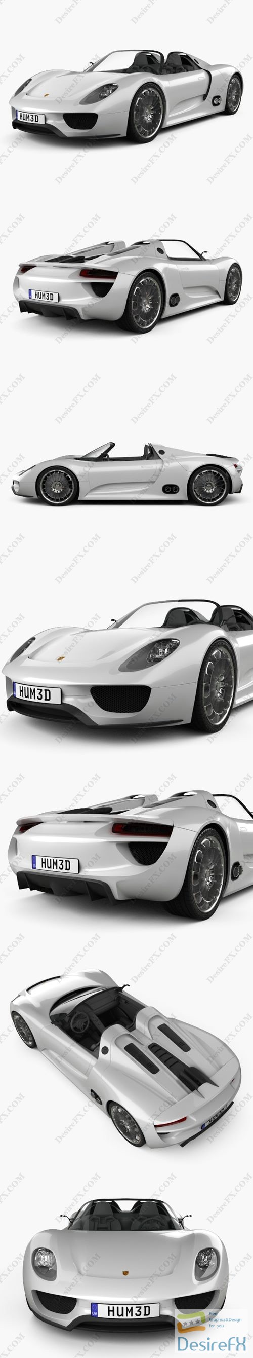 Porsche 918 spyder 2011 3D Model