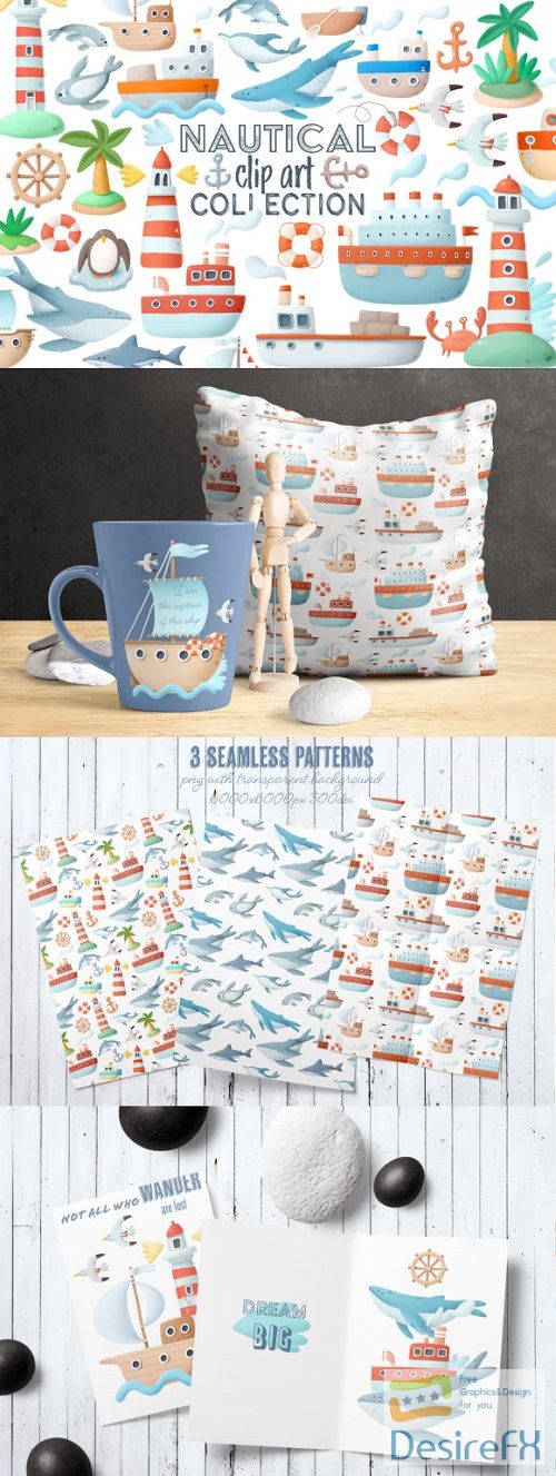 Nautical Clipart Collection