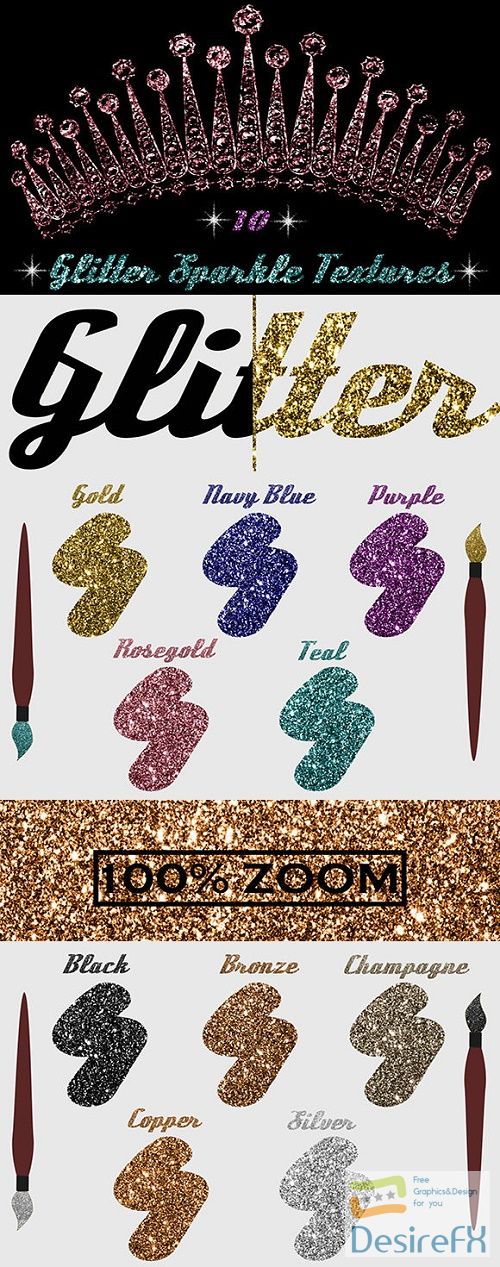 10 Glitter Sparkle Textures