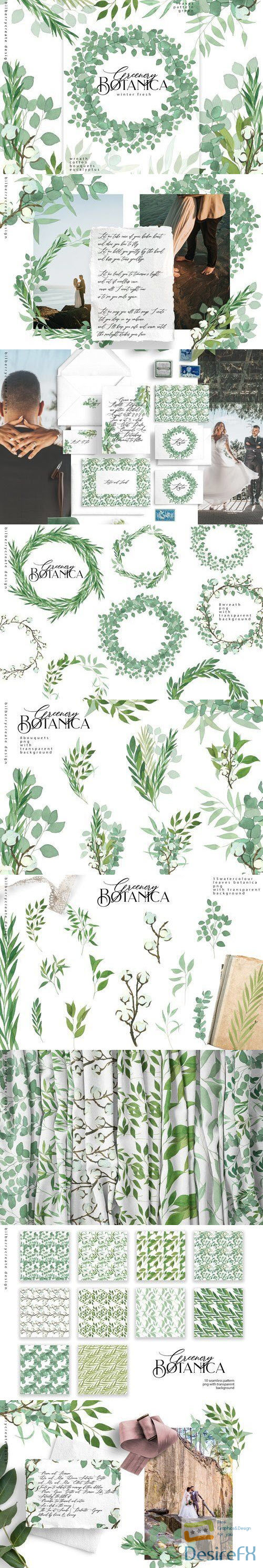 Greenery Botanical art set - 4444247