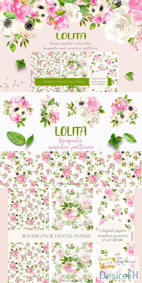Lolita - Watercolor Spring Flowers - 4720554
