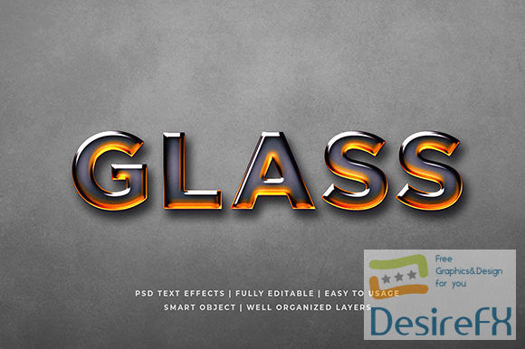 Hot Glass 3d Text Effect Mockup