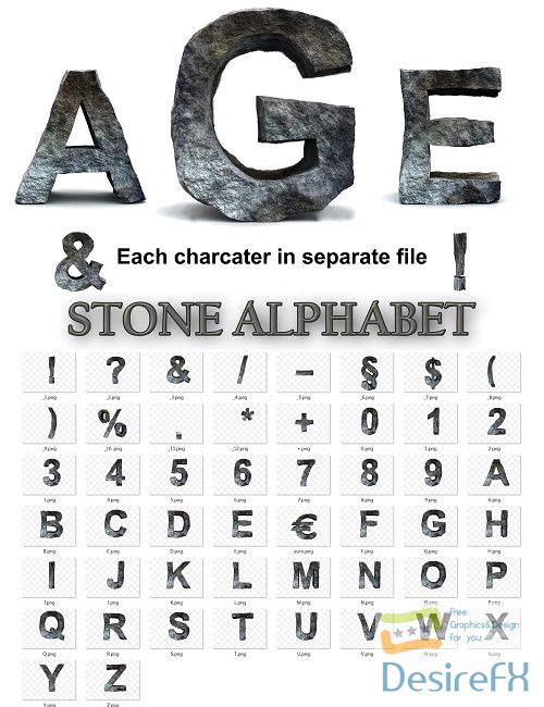 Rocky Letters, Stone Alphabet - 4156480