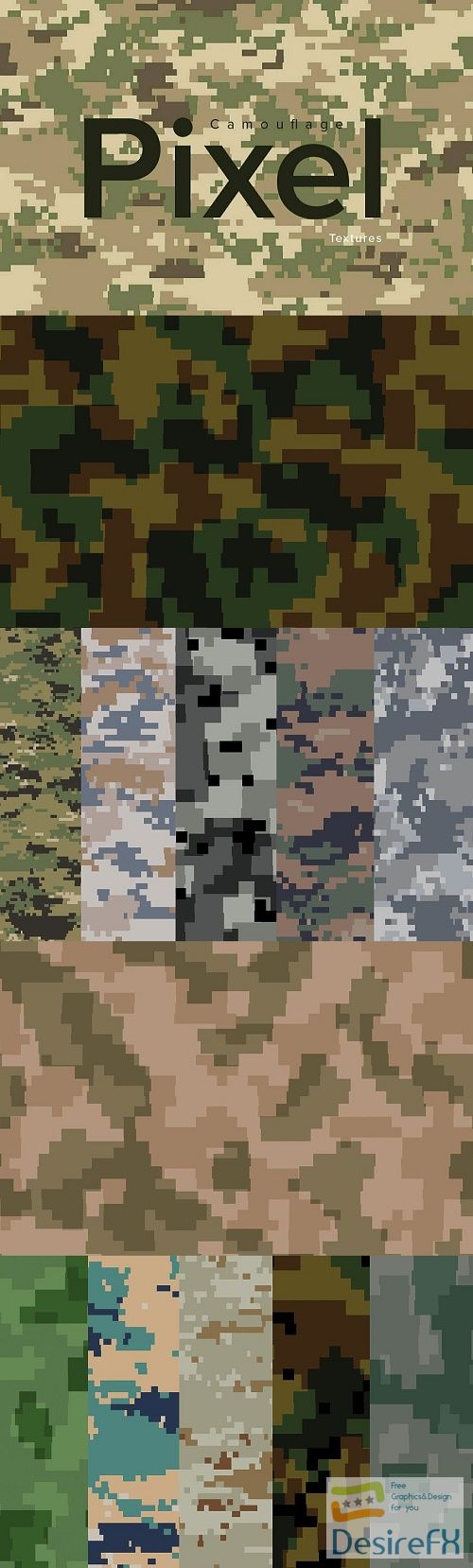 Pixel camouflage textures - 3918280