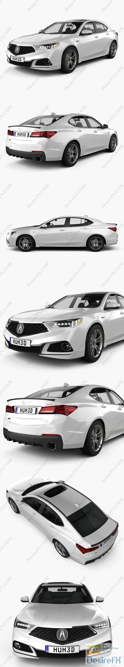 Acura TLX A-Spec 2017 3D Model