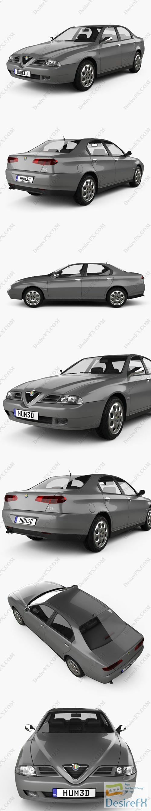 Alfa Romeo 166 1998 3D Model