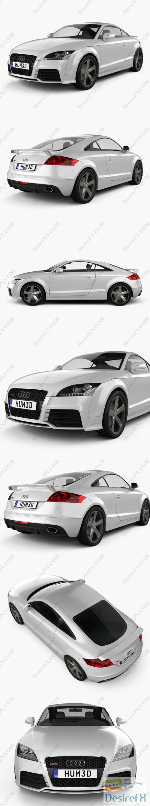 Audi TT RS 2009 3D Model