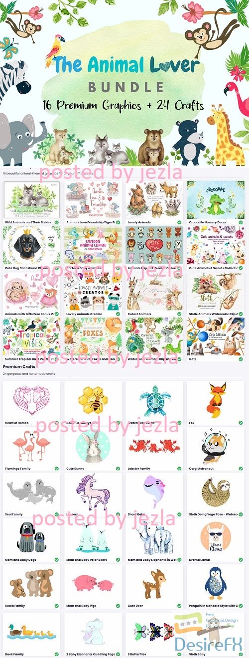The Animal Lover Bundle - Premium Graphics and Crafts