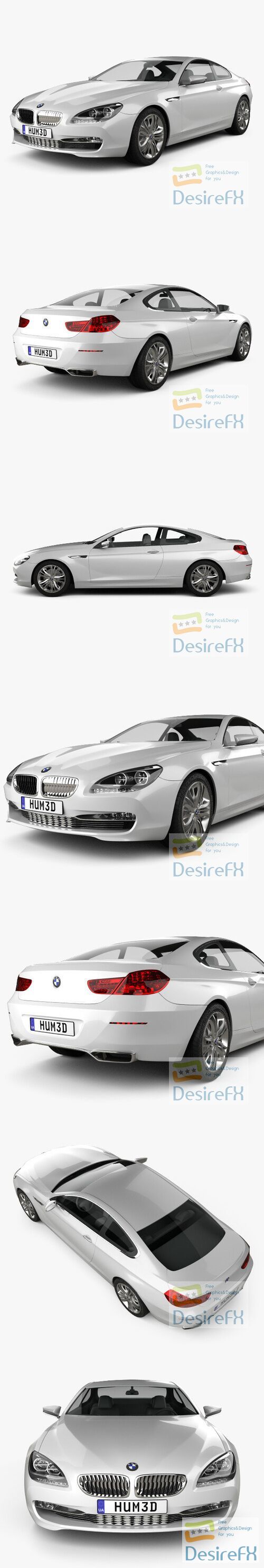 BMW 6 Series Coupe Concept 2010 3D Model