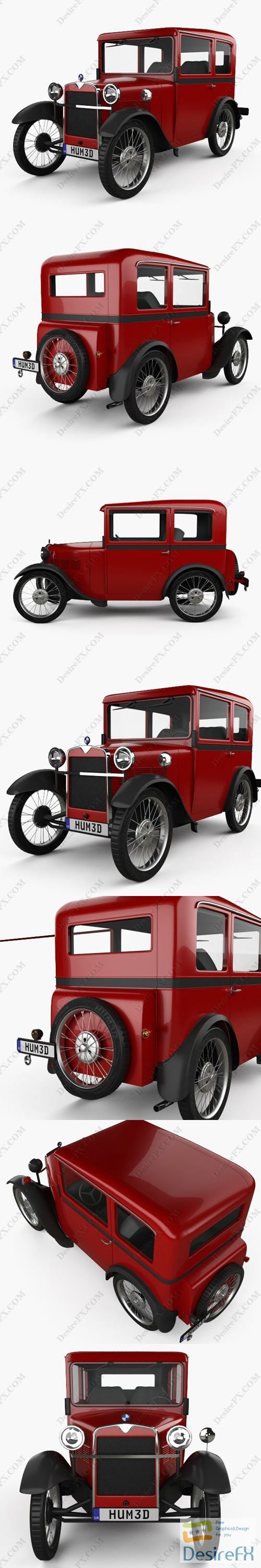 BMW DiXi 1928 3D Model