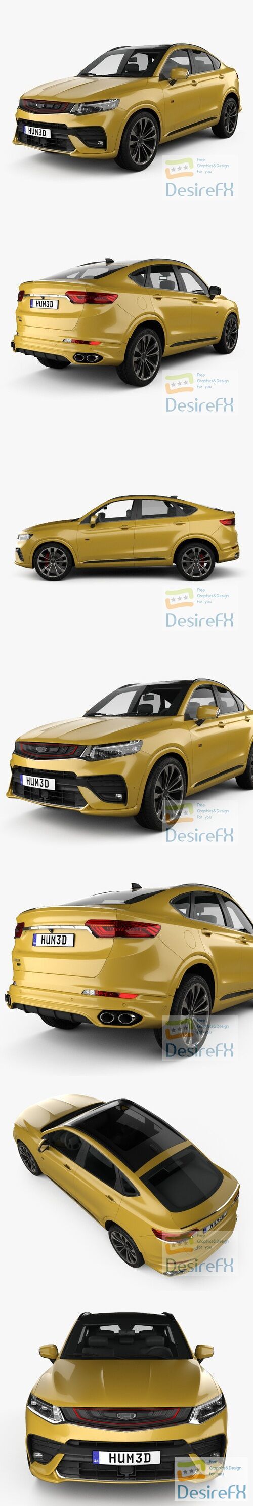 Geely Xing Yue 2019 3D Model