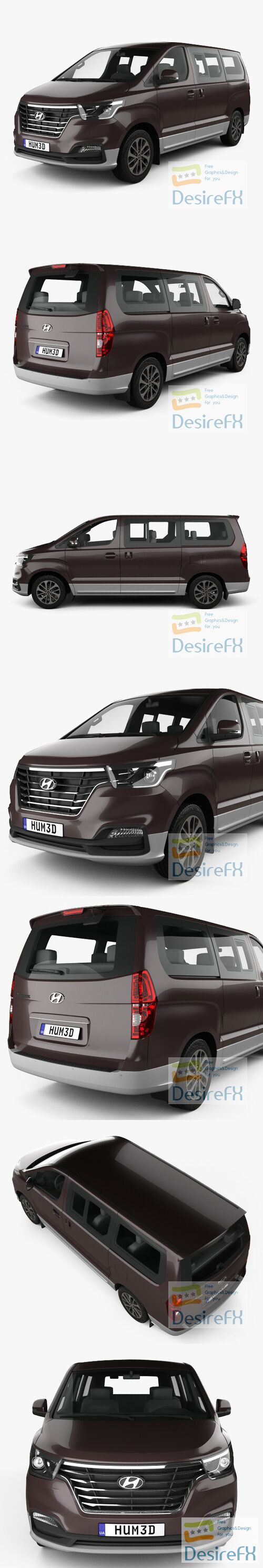Hyundai Grand Starex 2018 3D Model