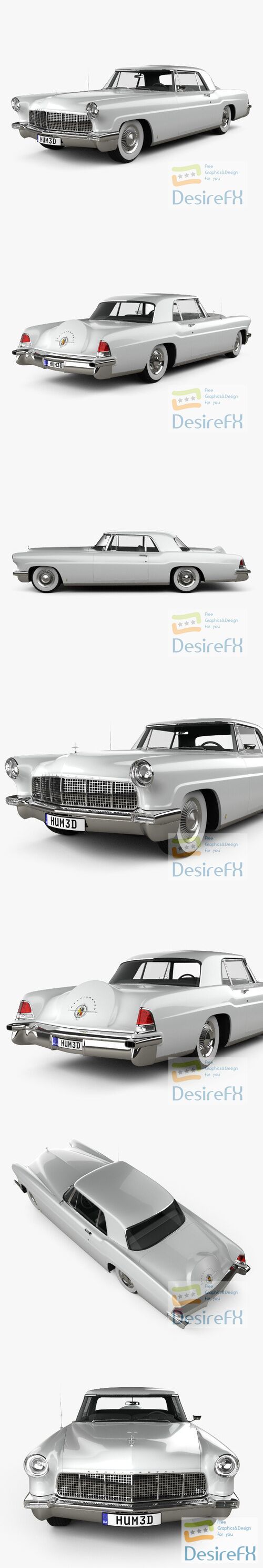 Lincoln Continental Mark II 1956 3D Model