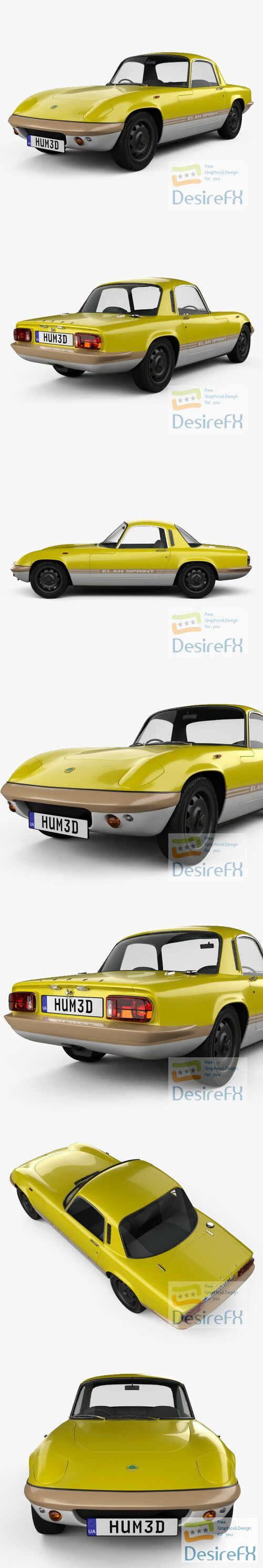 Lotus Elan Sprint Fixed-head Coupe 1971 3D Model
