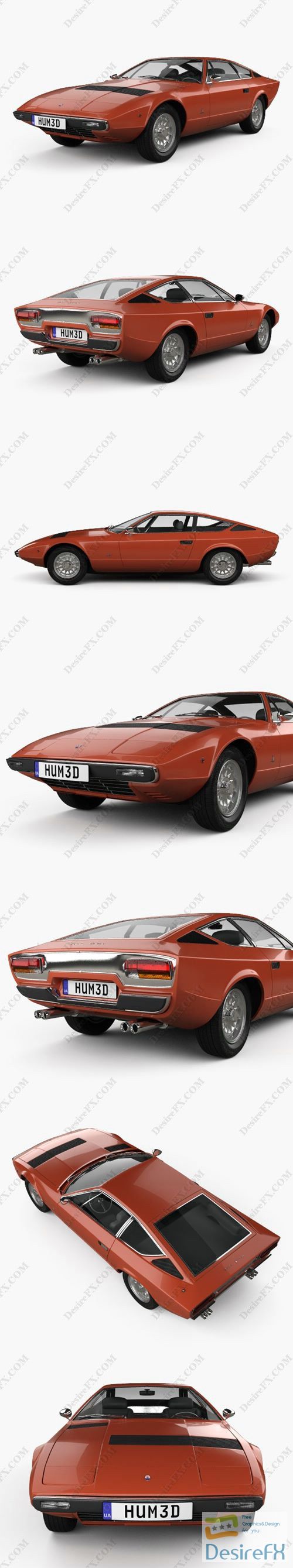 Maserati Khamsin 1977 3D Model