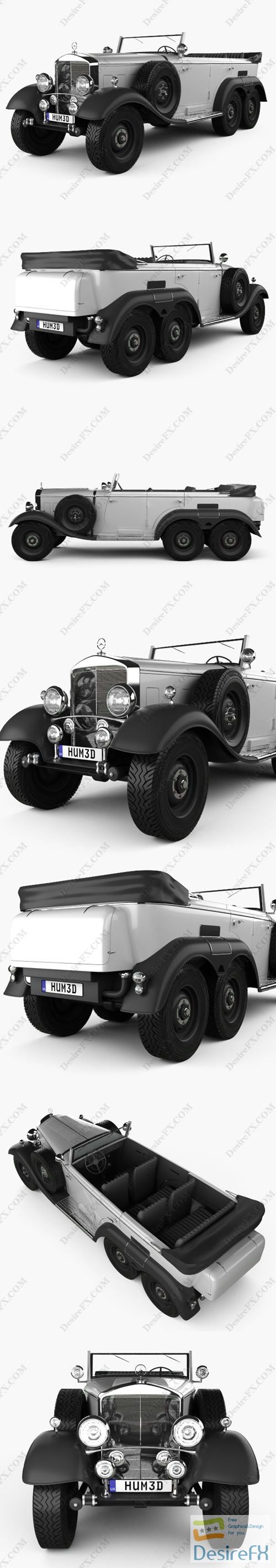 Mercedes-Benz G4 Offroader 1939 3D Model