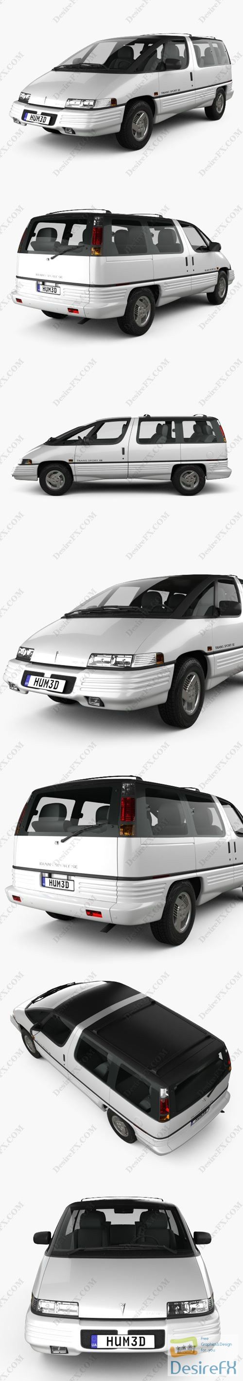 Pontiac Trans Sport 1990 3D Model