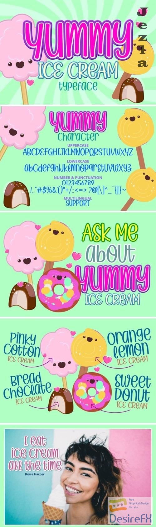 Yummy Ice Cream Font