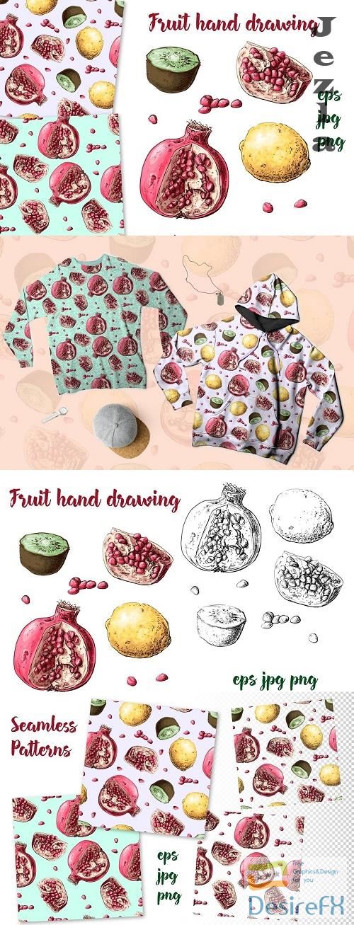 Fruit hand drawing - 4830727