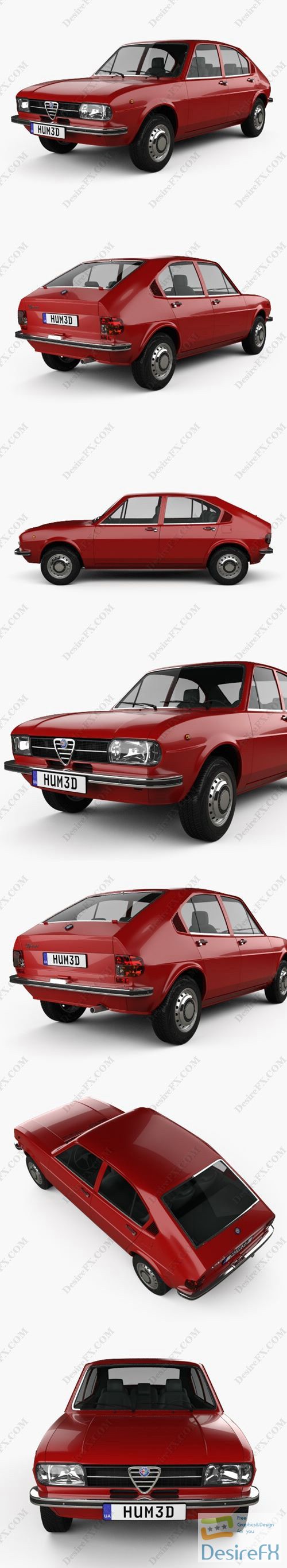 Alfa Romeo Alfasud 1972 3D Model