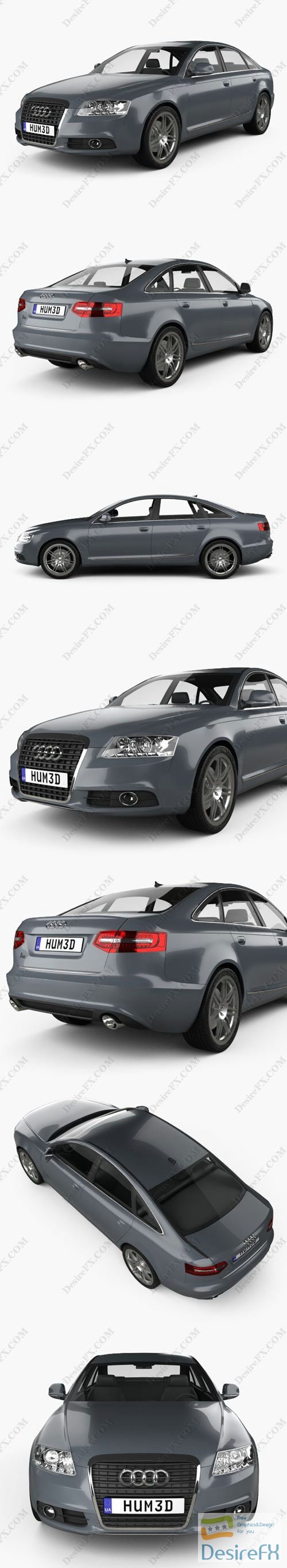 Audi A6 sedan 2011 3D Model