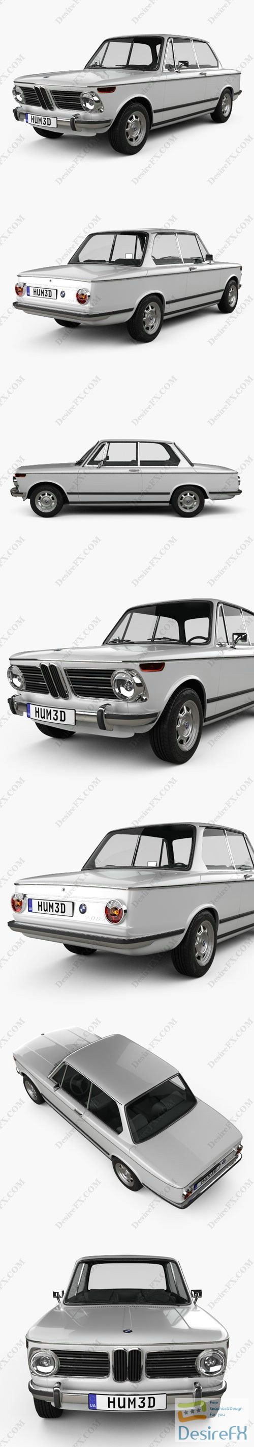 BMW 2002 1968 3D Model
