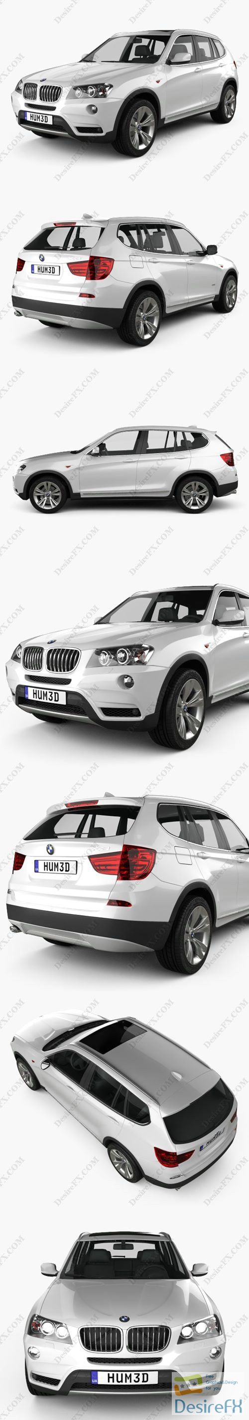 BMW X3 2011 3D Model