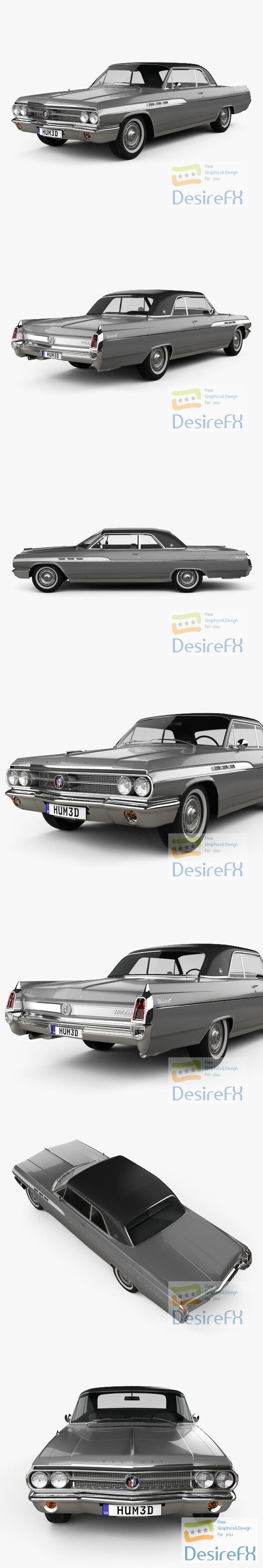 Buick Wildcat convertible 1963 3D Model