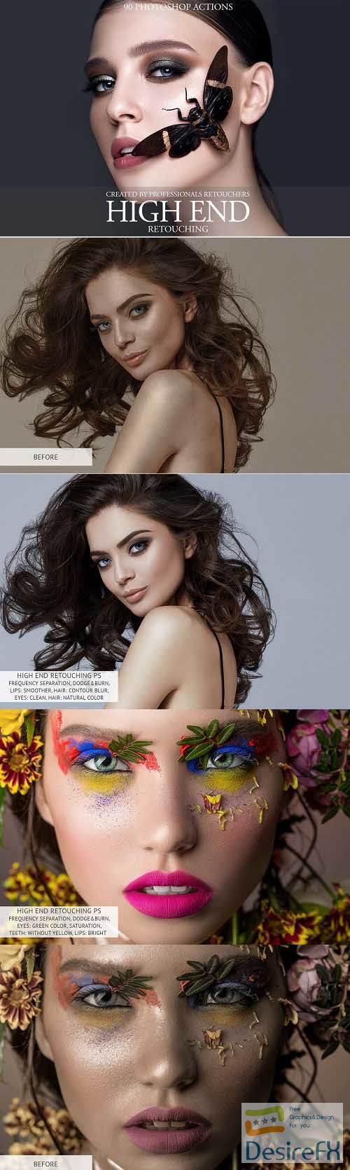 High End Retouching Photoshop Action - 3576680